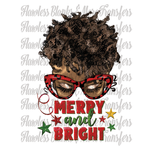 Merry & Bright 2 DTF Transfer