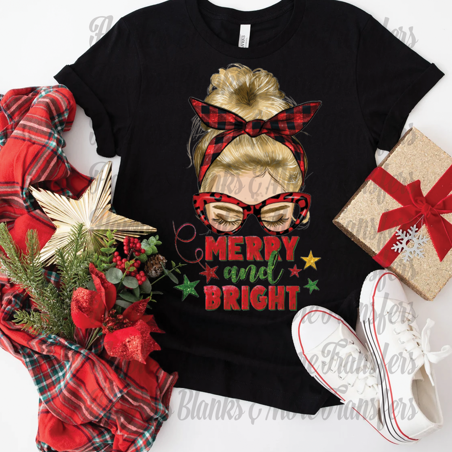 Merry & Bright 1 DTF Transfer