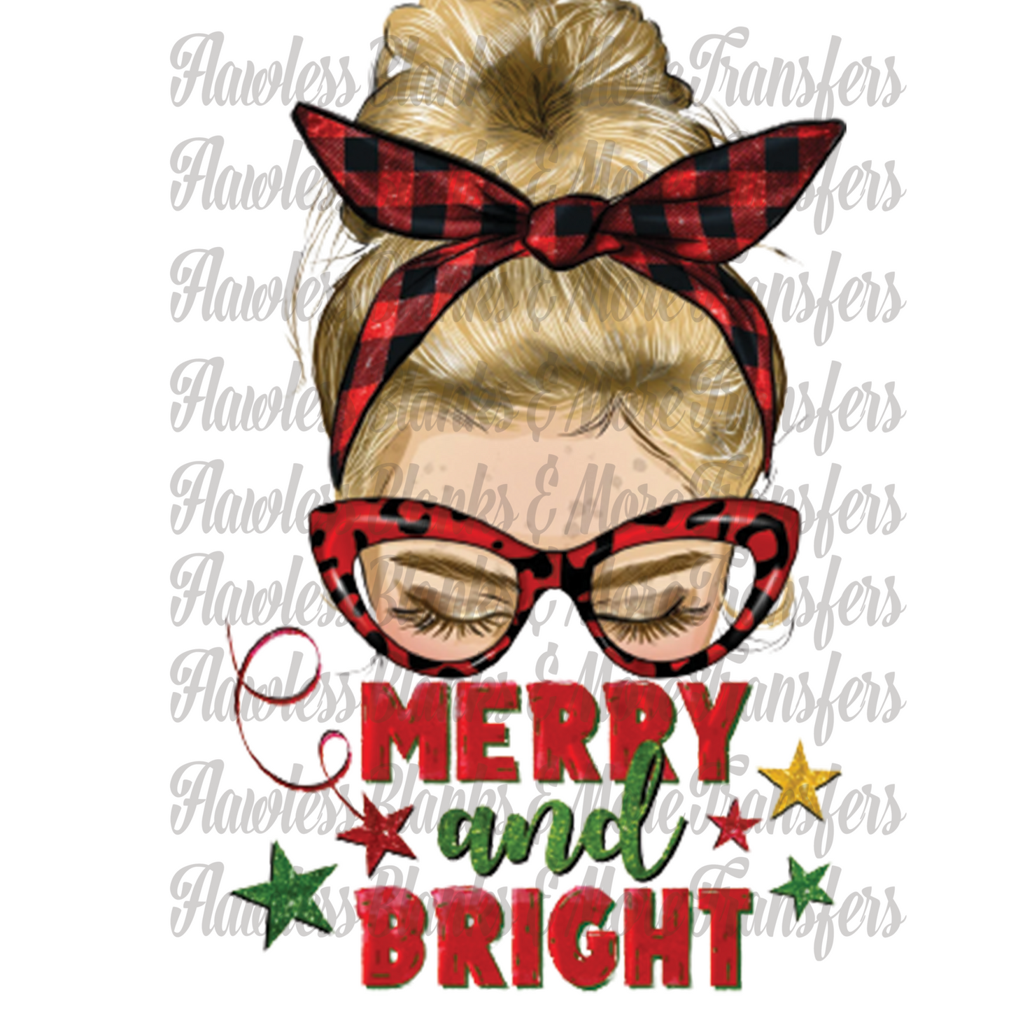 Merry & Bright 1 DTF Transfer